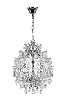 Люстра хрустальная подвесная Unico E 1.12.42.600 N Dio D'Arte без плафона на 6 ламп, основание никель в стиле классический Люстра хрустальная подвесная Unico E 1.12.42.600 N Dio D'Arte без плафона на 6 ламп, основание никель в стиле классический